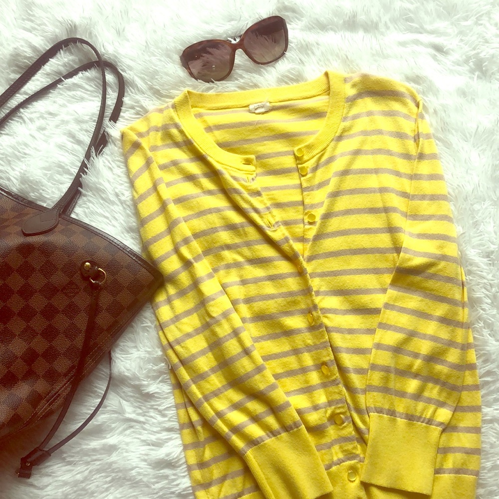 J. Crew striped cardigan